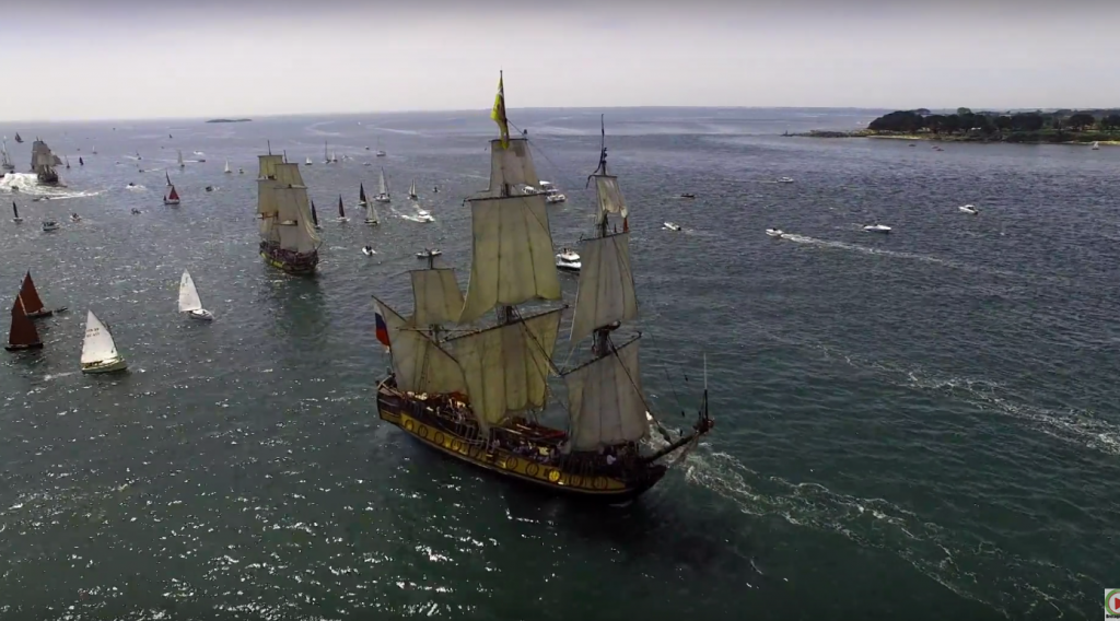 Semaine du Golfe 2017 Parade vue du ciel