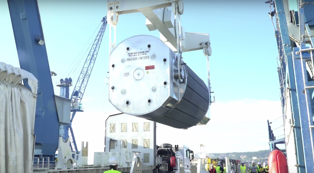 Chargement Combustible Mox - Cherbourg Bretagne Télé