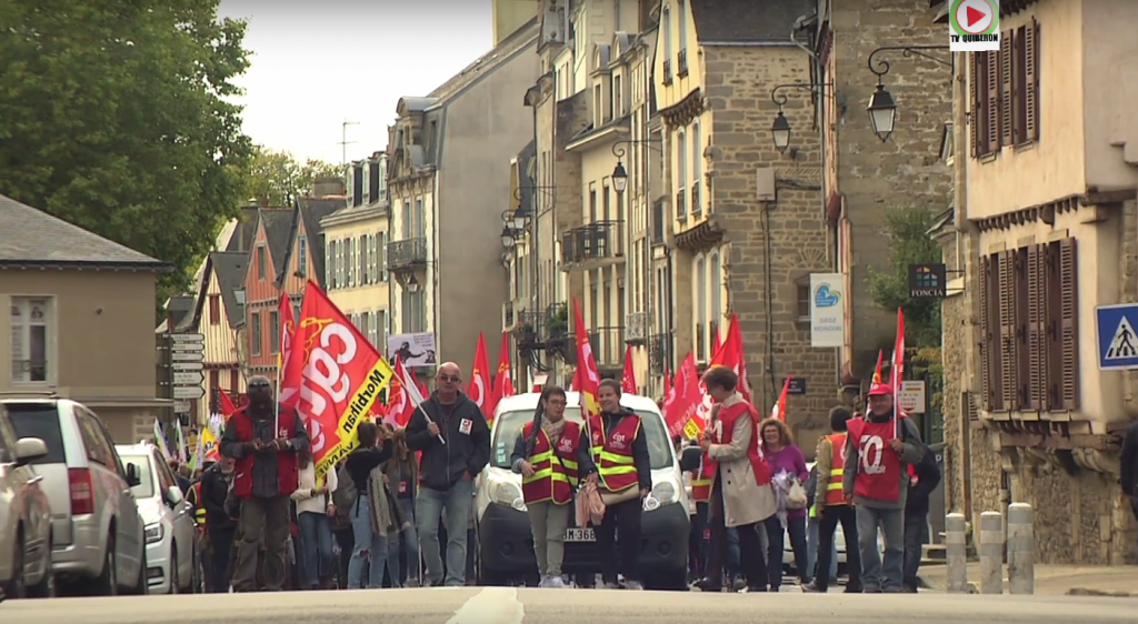 Vannes: La manif des Fonctionnaires - Bretagne Télé