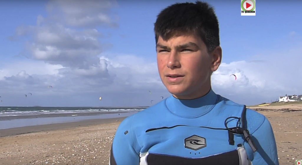 Kitesurf: Hugo Metton 14 ans Freestyle - TV Quiberon 24/7