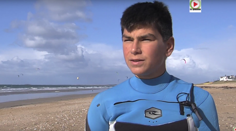 Kitesurf: Hugo Metton 14 ans Freestyle - TV Quiberon 24/7