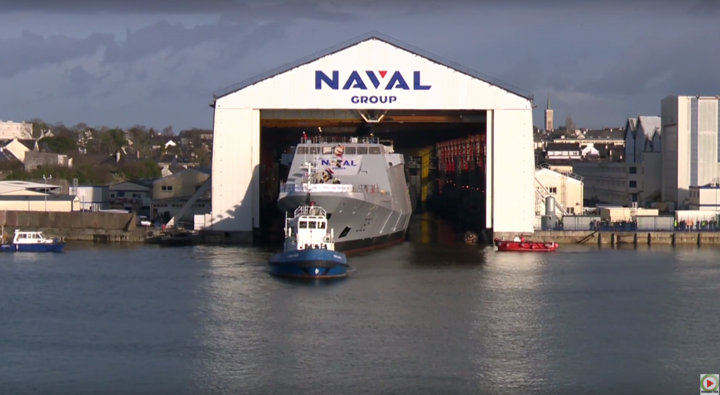Lorient: Frégate multimissions Normandie - Bretagne Télé