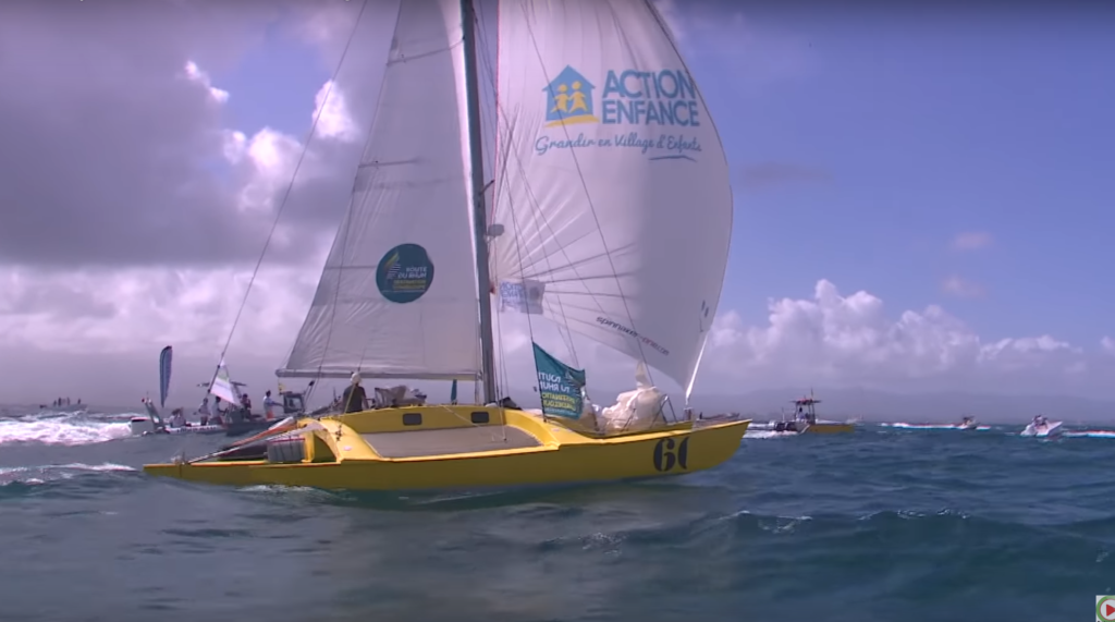 Loïck Peyron à Pointe à Pitre - Bretagne Télé