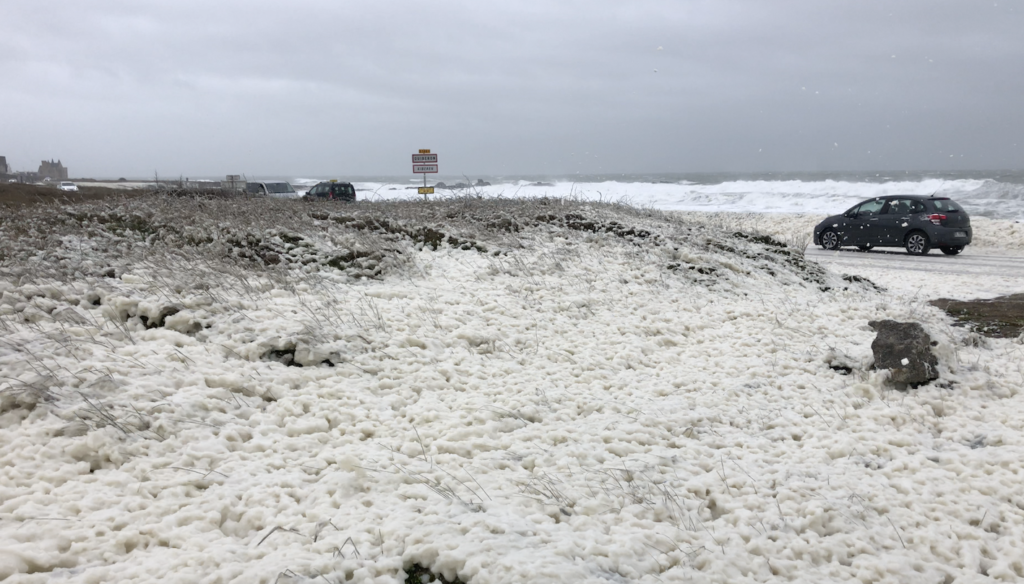 Tempete Dennis Neige Bretonne - TV Quiberon 24/7