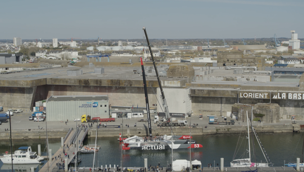 Lorient | Mise à l'eau Actual Ultim 3 - Lorient TV