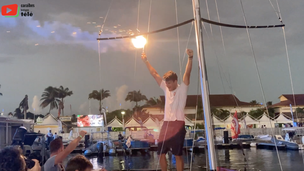 Voile | Basile Bourgnon boucle la Mini-Transat en Guadeloupe - Caraïbes Bretagne Télé