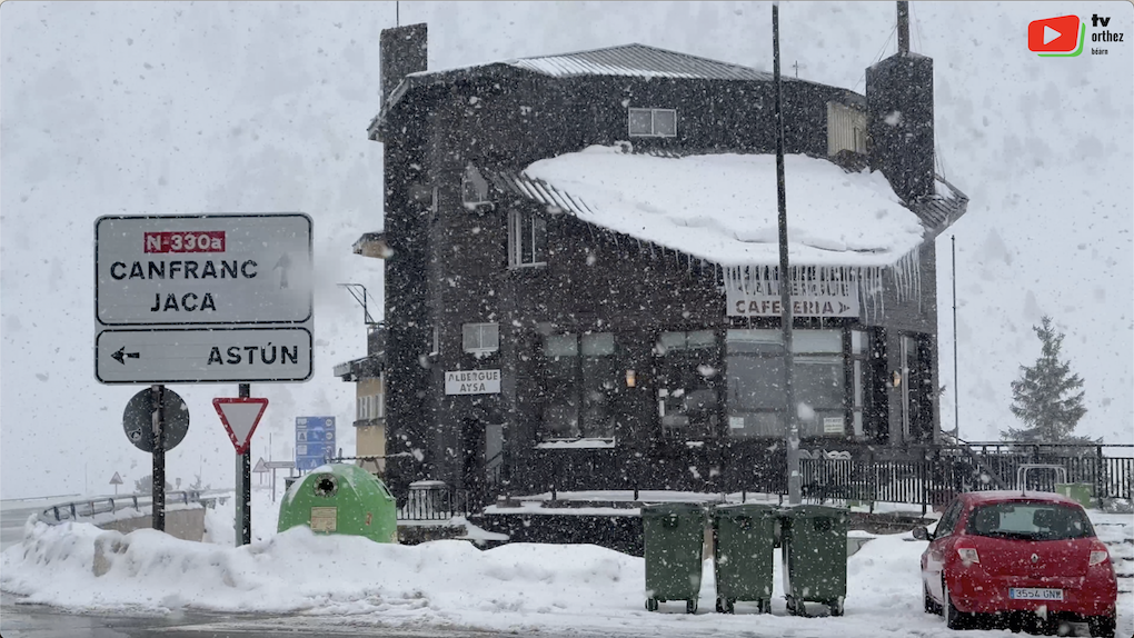 Col du Somport | La Neige Tombe en Aragón | Pau Bretagne Télé