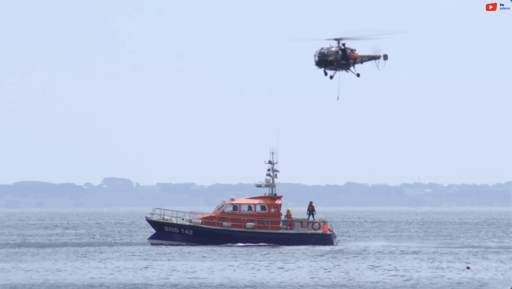 Quiberon | Hélico Alouette 3 et SNS 142 | TV Quiberon 24/7