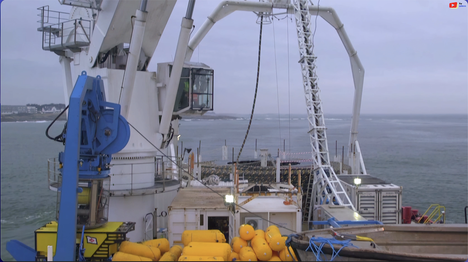 Quiberon | Pose Câble sous-marin ERDF Quiberon Belle-Île | TV Quiberon 24/7