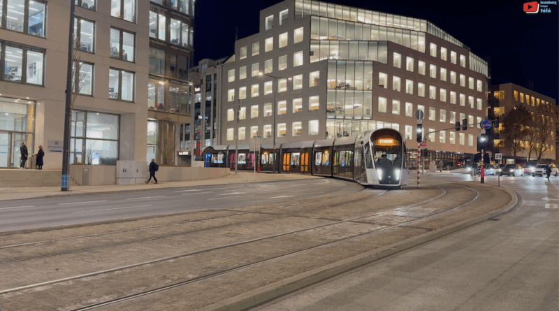 Luxembourg | Tramway de Nuit | Luxembourg Bretagne Télé