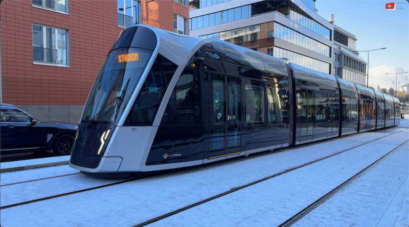 Luxembourg | Tramways dans la Neige | Luxembourg Bretagne Télé