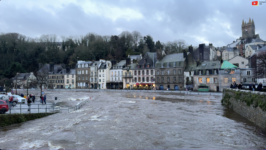 Quimperlé | Crue Laïta 2026 Inondations | Bretagne Télé