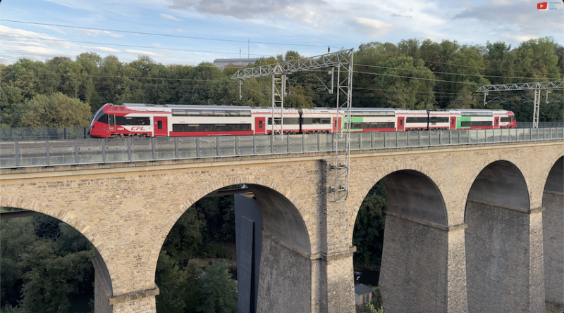 Luxembourg | Trains CFL Viaduc de Pulvermühle | Luxembourg Bretagne Télé